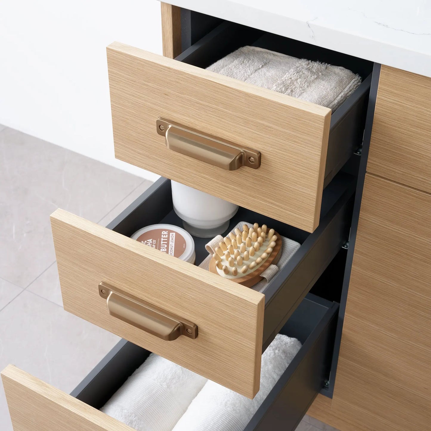 
                  
                    Austin 48" Natural White Oak Bathroom Vanity - Teodor Vanities
                  
                