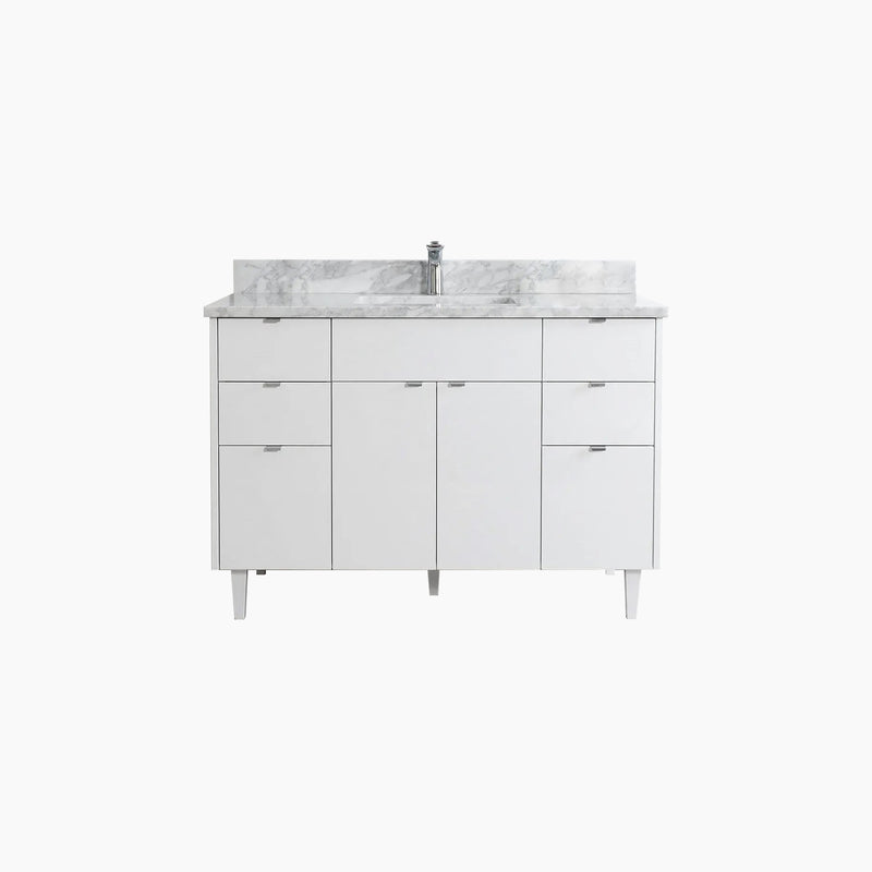 Austin 48" Gloss White Bathroom Vanity