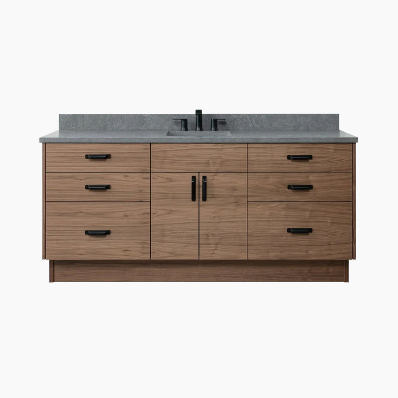 Austin 72", American Black Walnut Bathroom Vanity