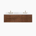 
                  
                    Austin 72" Wall Mount American Black Walnut Bathroom Vanity, Double Sink
                  
                