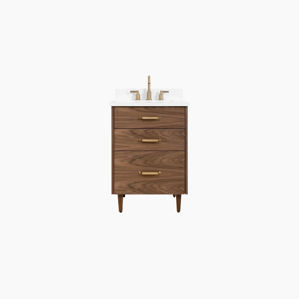 Austin SLIM 24" American Black Walnut Bathroom Vanity