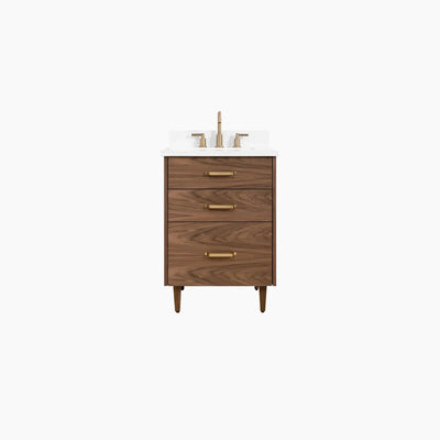 Austin SLIM 24" American Black Walnut Bathroom Vanity