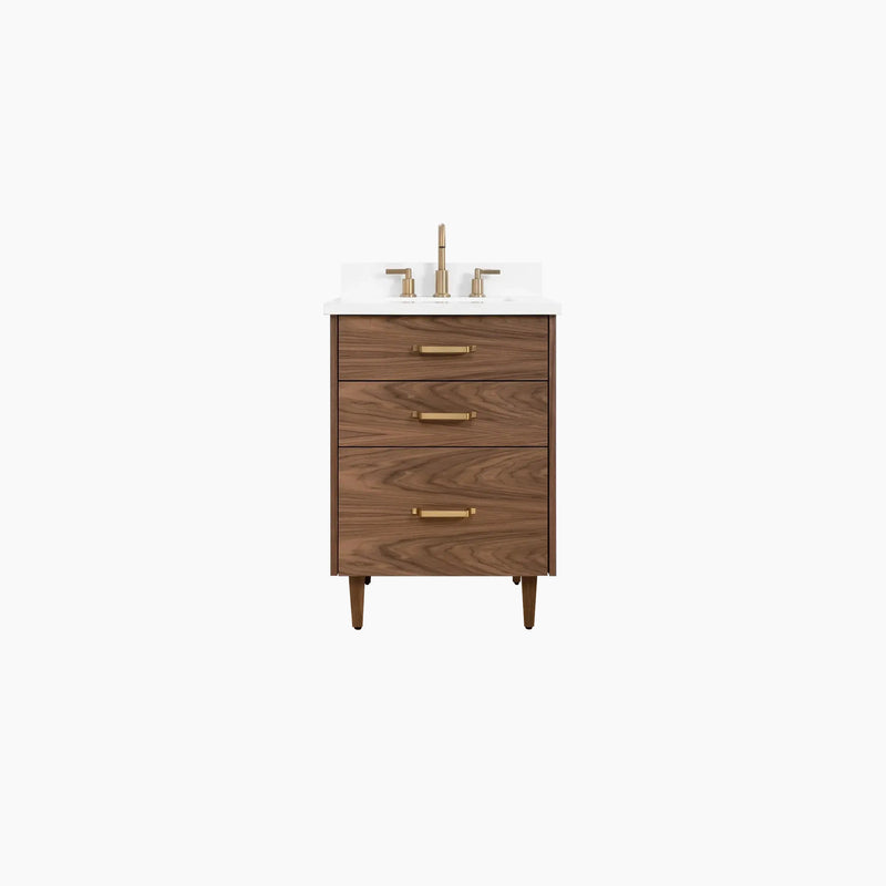 Austin SLIM 24" American Black Walnut Bathroom Vanity