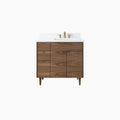 
                  
                    Austin SLIM 36" American Black Walnut Bathroom Vanity, Right Sink
                  
                
