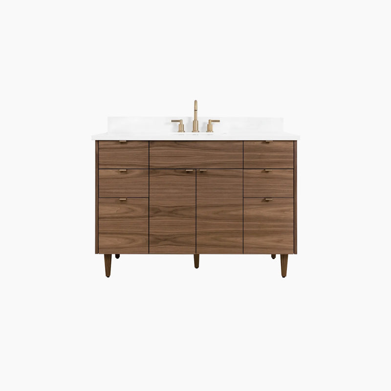 Austin SLIM 48" American Black Walnut Bathroom Vanity