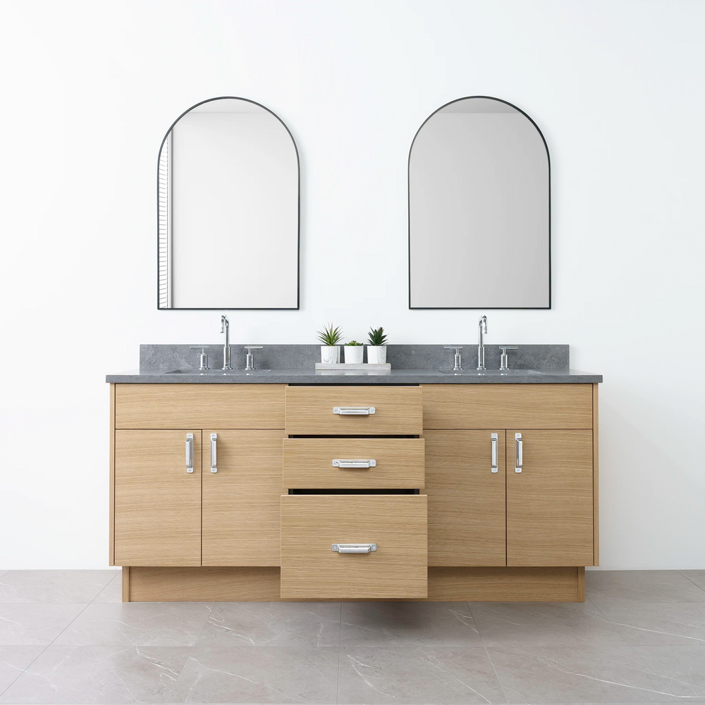 
                  
                    Austin 72" Natural White Oak Bathroom Vanity, Double Sink - Teodor Vanities
                  
                