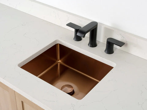 SLIM Rectangular Stainless Steel Undermount Sink Teodor Extra Bathroom Vanity Canada