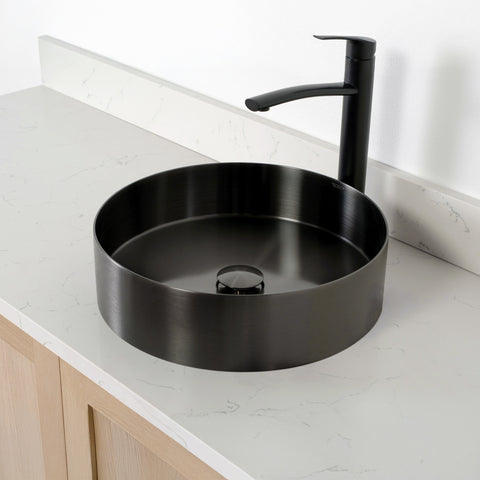 Round Stainless Steel Vessel Sink