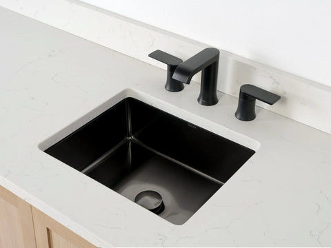 SLIM Rectangular Stainless Steel Undermount Sink Teodor Extra Bathroom Vanity Canada