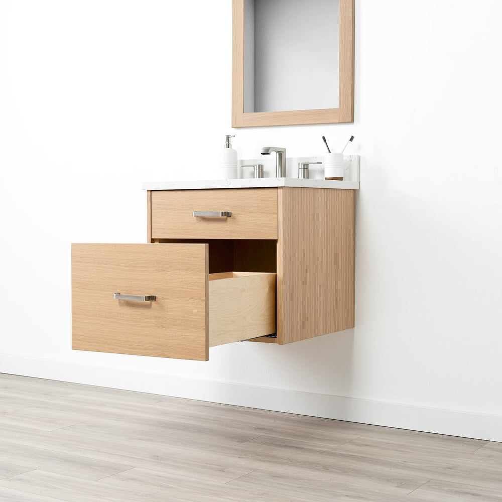 
                  
                    Ashbury 24" Wall Mount Natural White Oak Bathroom Vanity
                  
                