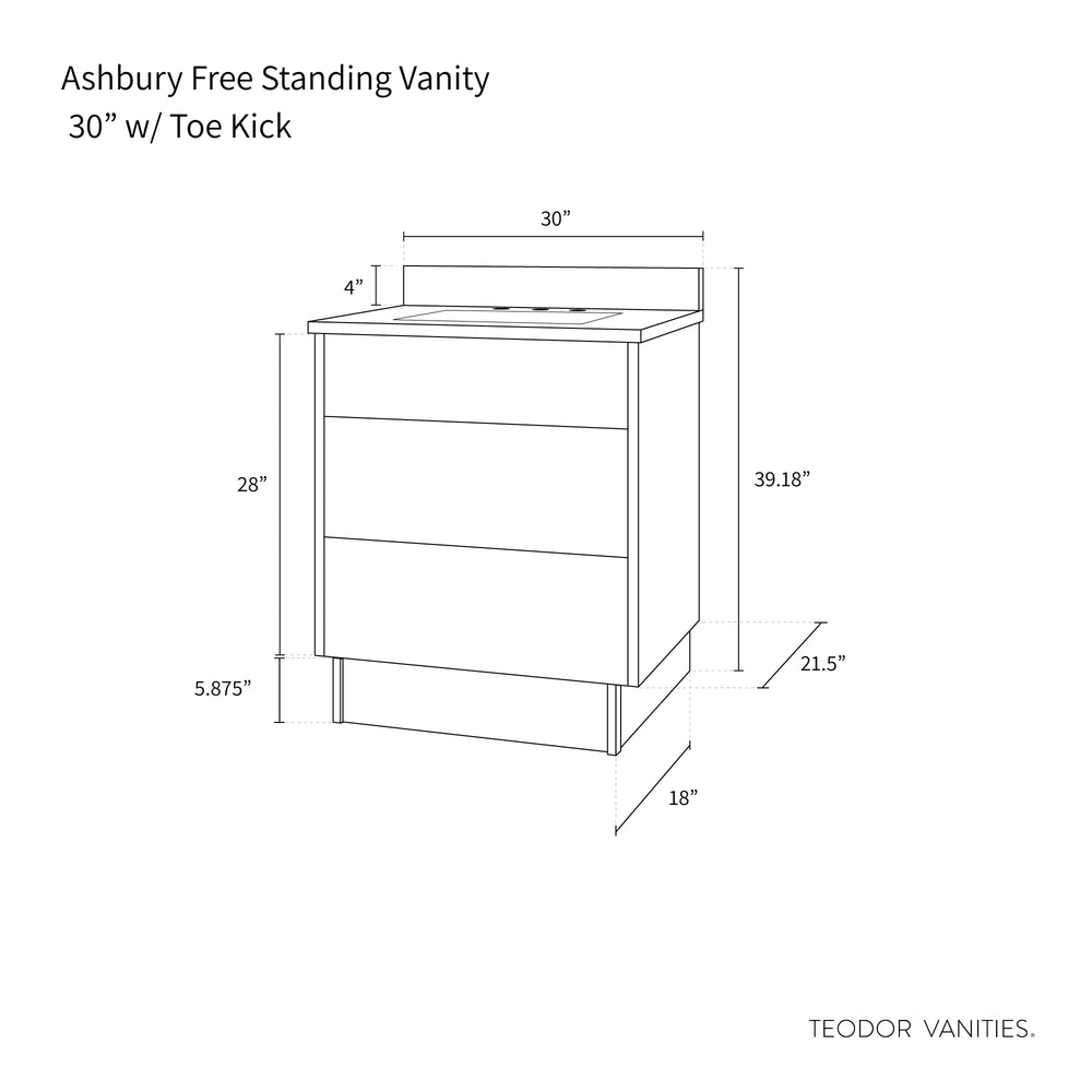 
                  
                    Ashbury 24" Natural White Oak Bathroom Vanity - All Drawers
                  
                