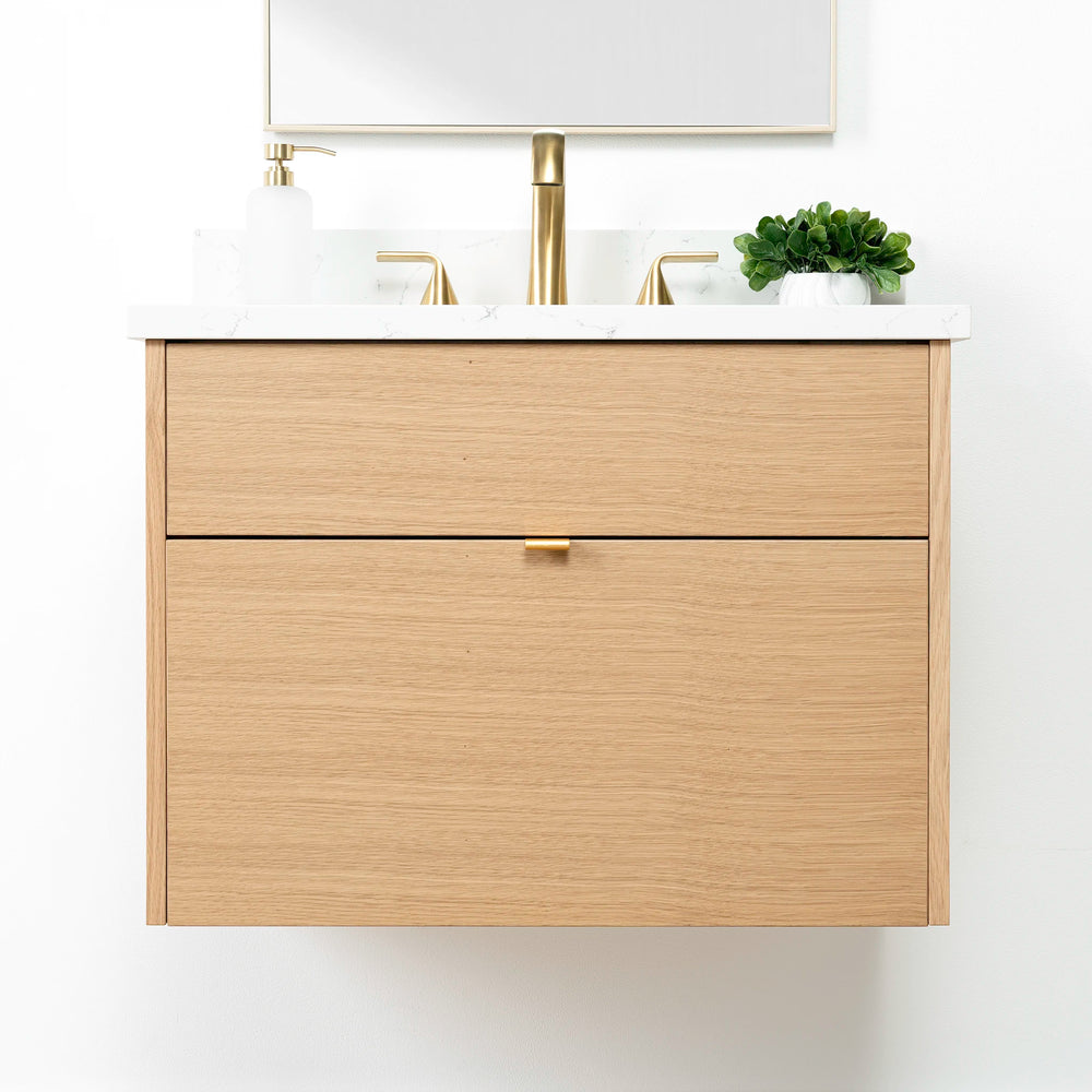 
                  
                    Ashbury 30" Wall Mount Natural White Oak Bathroom Vanity
                  
                