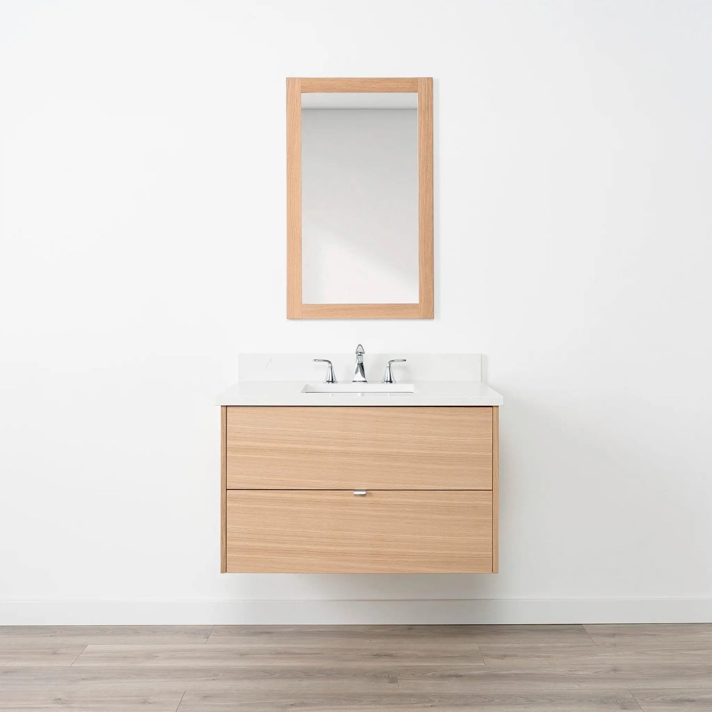 
                  
                    Ashbury 36" Wall Mount Natural White Oak Bathroom Vanity
                  
                