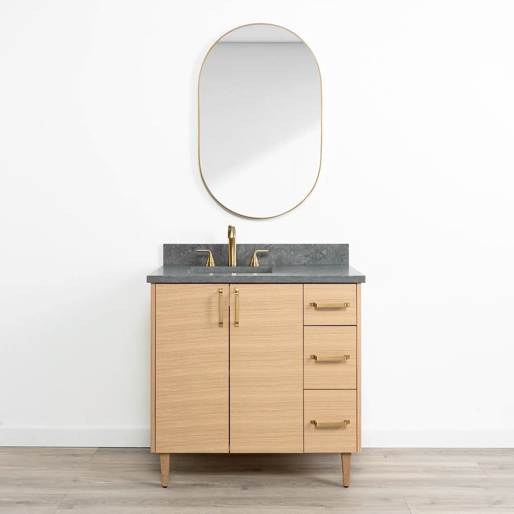 
                  
                    Ashbury 36" Natural White Oak Bathroom Vanity, Left Sink
                  
                