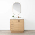 
                  
                    Ashbury SLIM 36" Natural White Oak Bathroom Vanity, Right Sink Teodor Bathroom Vanity Canada
                  
                