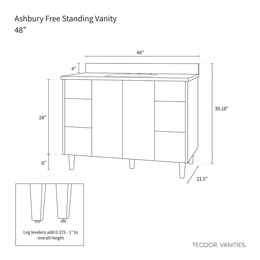 
                  
                    Ashbury SLIM 48" Natural White Oak Bathroom Vanity Teodor Bathroom Vanity Canada
                  
                