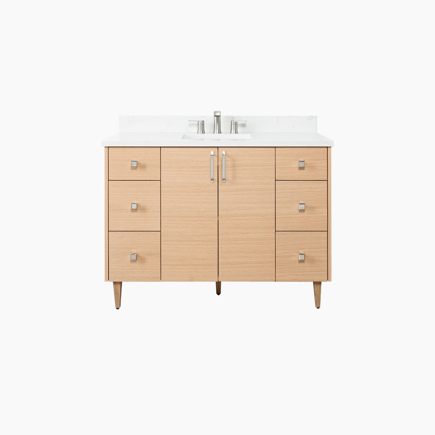 Ashbury 48" Natural White Oak Bathroom Vanity