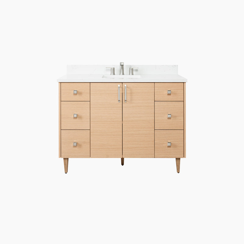 Ashbury 48" Natural White Oak Bathroom Vanity