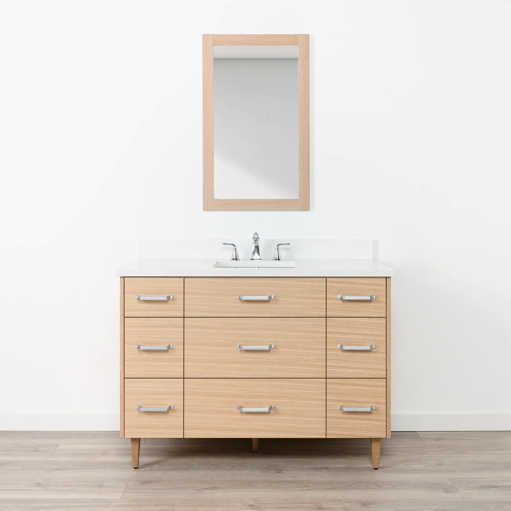 
                  
                    Ashbury 48" Natural White Oak Bathroom Vanity w/ Drawers
                  
                