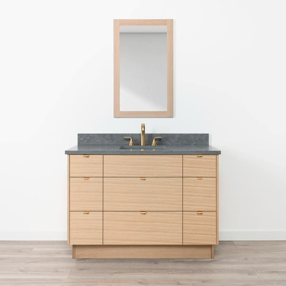 
                  
                    Ashbury 48" Natural White Oak Bathroom Vanity - All Drawers
                  
                