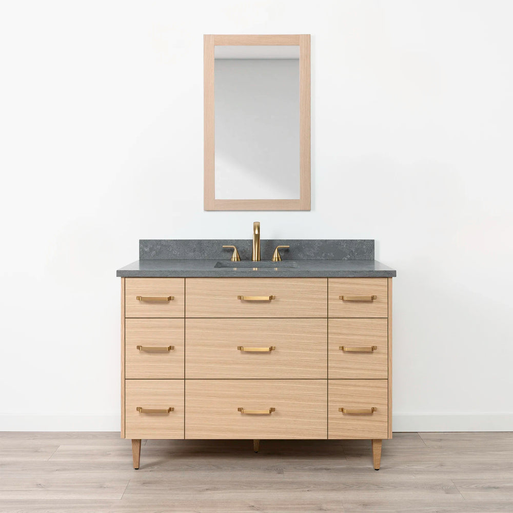 
                  
                    Ashbury 48" Natural White Oak Bathroom Vanity - All Drawers
                  
                