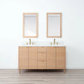 
                  
                    Ashbury SLIM 60" Natural White Oak Bathroom Vanity, Double Sink Teodor Bathroom Vanity Canada
                  
                