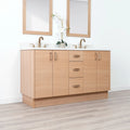 
                  
                    Ashbury SLIM 60" Natural White Oak Bathroom Vanity, Double Sink Teodor Bathroom Vanity Canada
                  
                