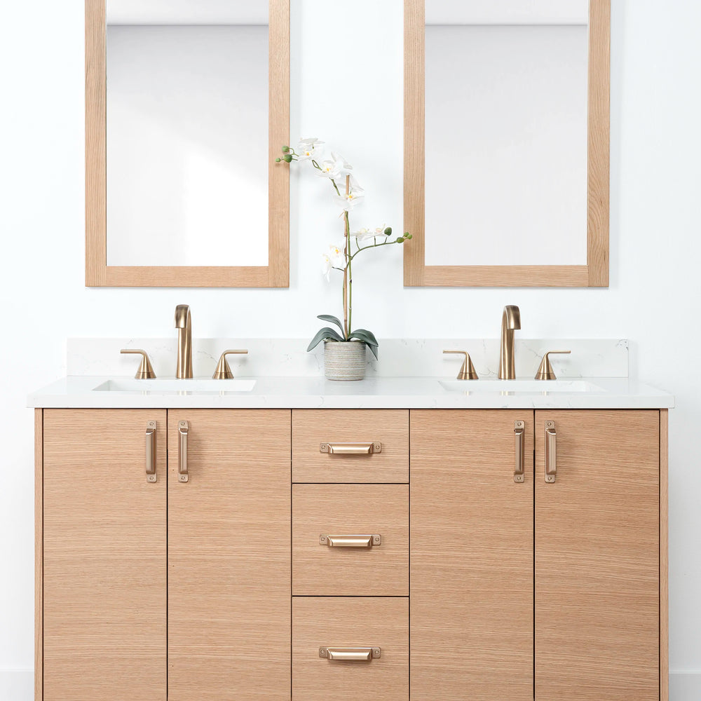 
                  
                    Ashbury 60" Natural White Oak Bathroom Vanity, Double Sink
                  
                