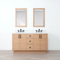 
                  
                    Ashbury SLIM 60" Natural White Oak Bathroom Vanity, Double Sink Teodor Bathroom Vanity Canada
                  
                
