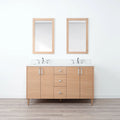 
                  
                    Ashbury SLIM 60" Natural White Oak Bathroom Vanity, Double Sink Teodor Bathroom Vanity Canada
                  
                