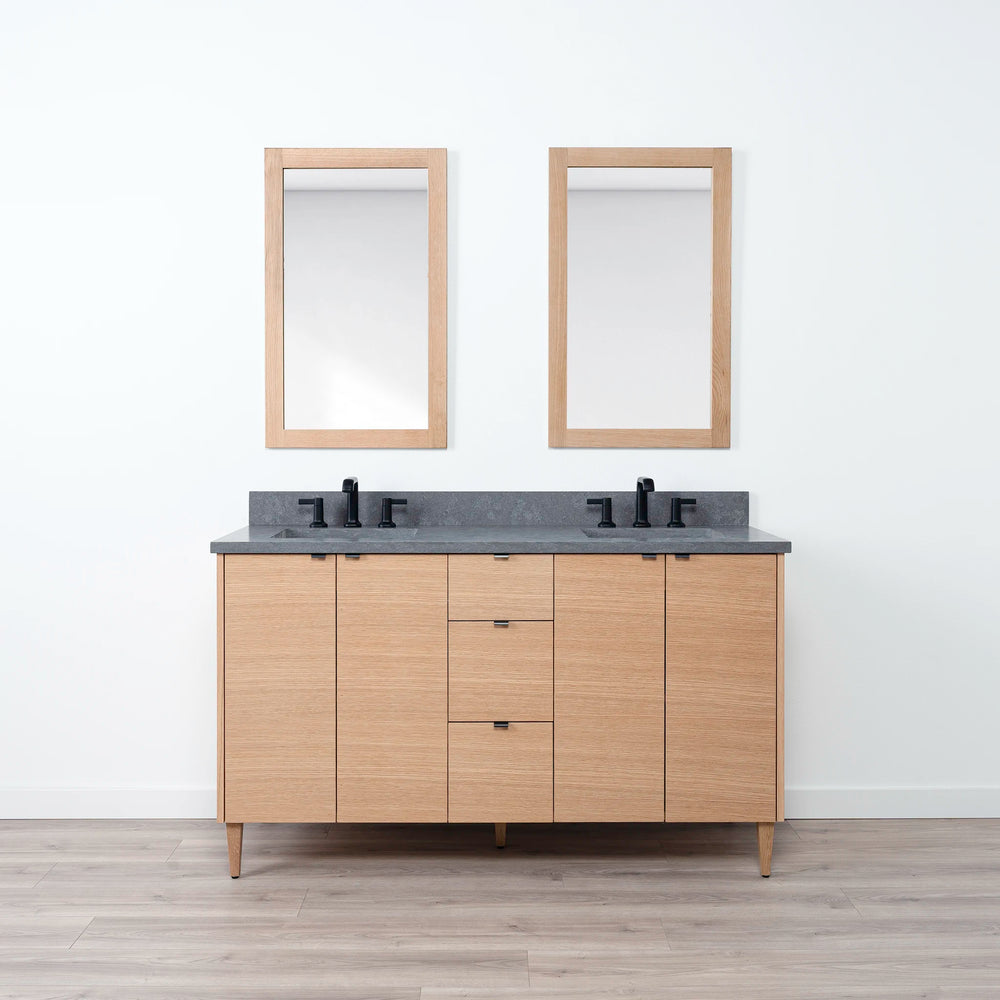 
                  
                    Ashbury 60" Natural White Oak Bathroom Vanity, Double Sink
                  
                