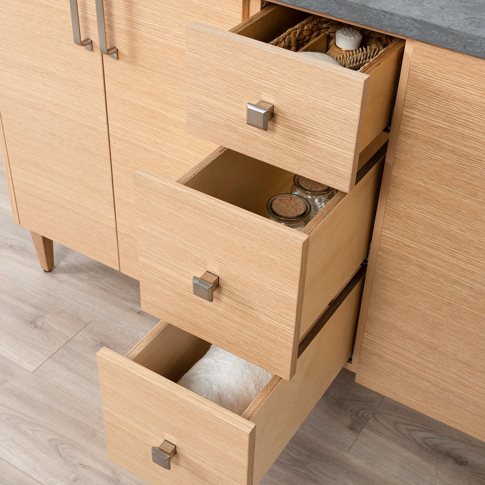 
                  
                    Ashbury 60" Natural White Oak Bathroom Vanity, Double Sink
                  
                