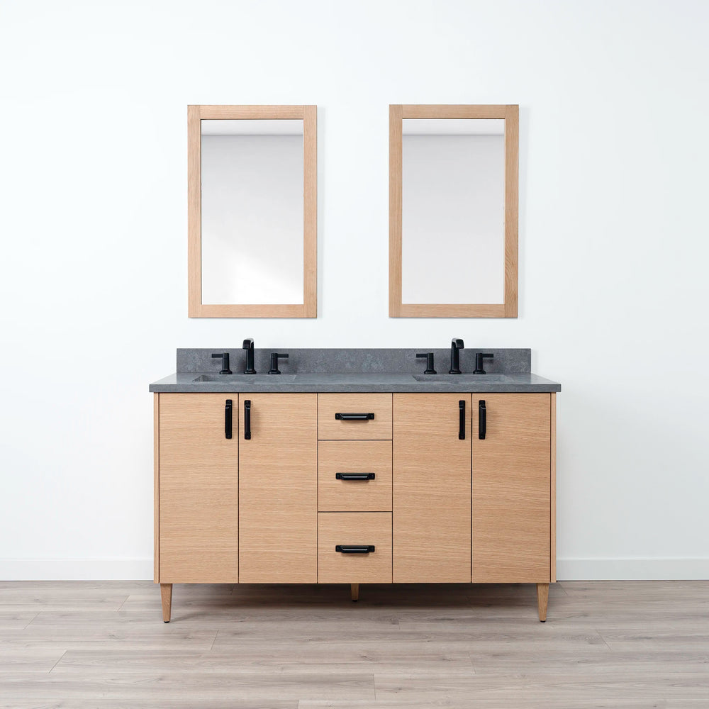 
                  
                    Ashbury 60" Natural White Oak Bathroom Vanity, Double Sink
                  
                