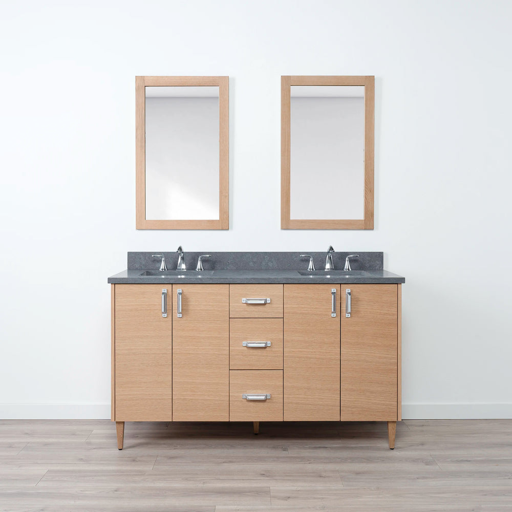 
                  
                    Ashbury 60" Natural White Oak Bathroom Vanity, Double Sink
                  
                