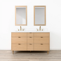 
                  
                    Ashbury SLIM 60" Natural White Oak Bathroom Vanity, Double Sink - All Drawers Teodor Bathroom Vanity Canada
                  
                