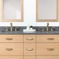 
                  
                    Ashbury SLIM 60" Natural White Oak Bathroom Vanity, Double Sink - All Drawers Teodor Bathroom Vanity Canada
                  
                