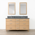 
                  
                    Ashbury SLIM 60" Natural White Oak Bathroom Vanity, Double Sink - All Drawers Teodor Bathroom Vanity Canada
                  
                