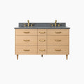 
                  
                    Ashbury SLIM 60" Natural White Oak Bathroom Vanity, Double Sink - All Drawers Teodor Bathroom Vanity Canada
                  
                