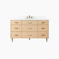 
                  
                    Ashbury SLIM 60" Natural White Oak Bathroom Vanity - All Drawers Teodor Bathroom Vanity Canada
                  
                