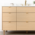 
                  
                    Ashbury SLIM 60" Natural White Oak Bathroom Vanity - All Drawers Teodor Bathroom Vanity Canada
                  
                