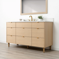 
                  
                    Ashbury SLIM 60" Natural White Oak Bathroom Vanity - All Drawers Teodor Bathroom Vanity Canada
                  
                