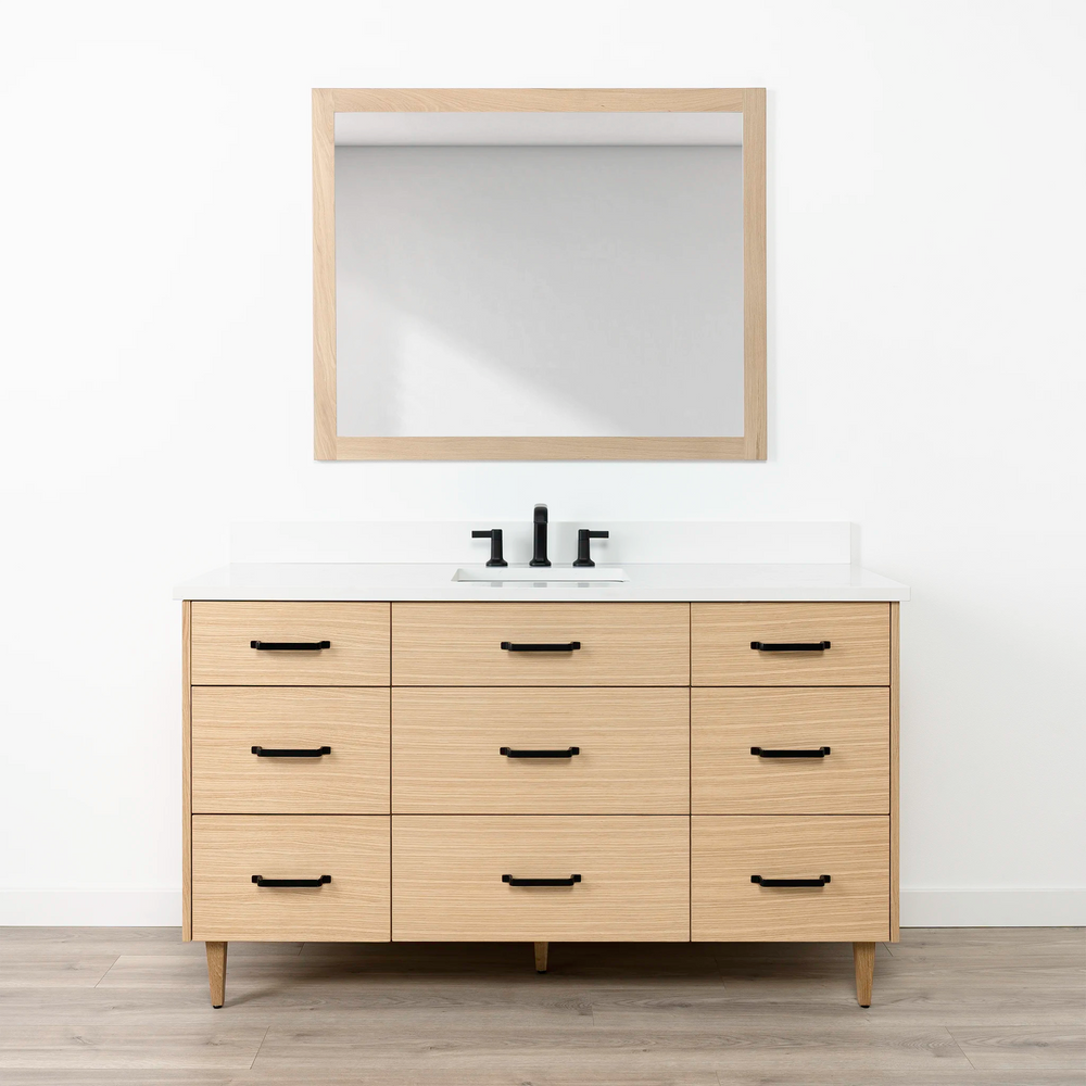 
                  
                    Ashbury 60" Natural White Oak Bathroom Vanity w/ Drawers
                  
                