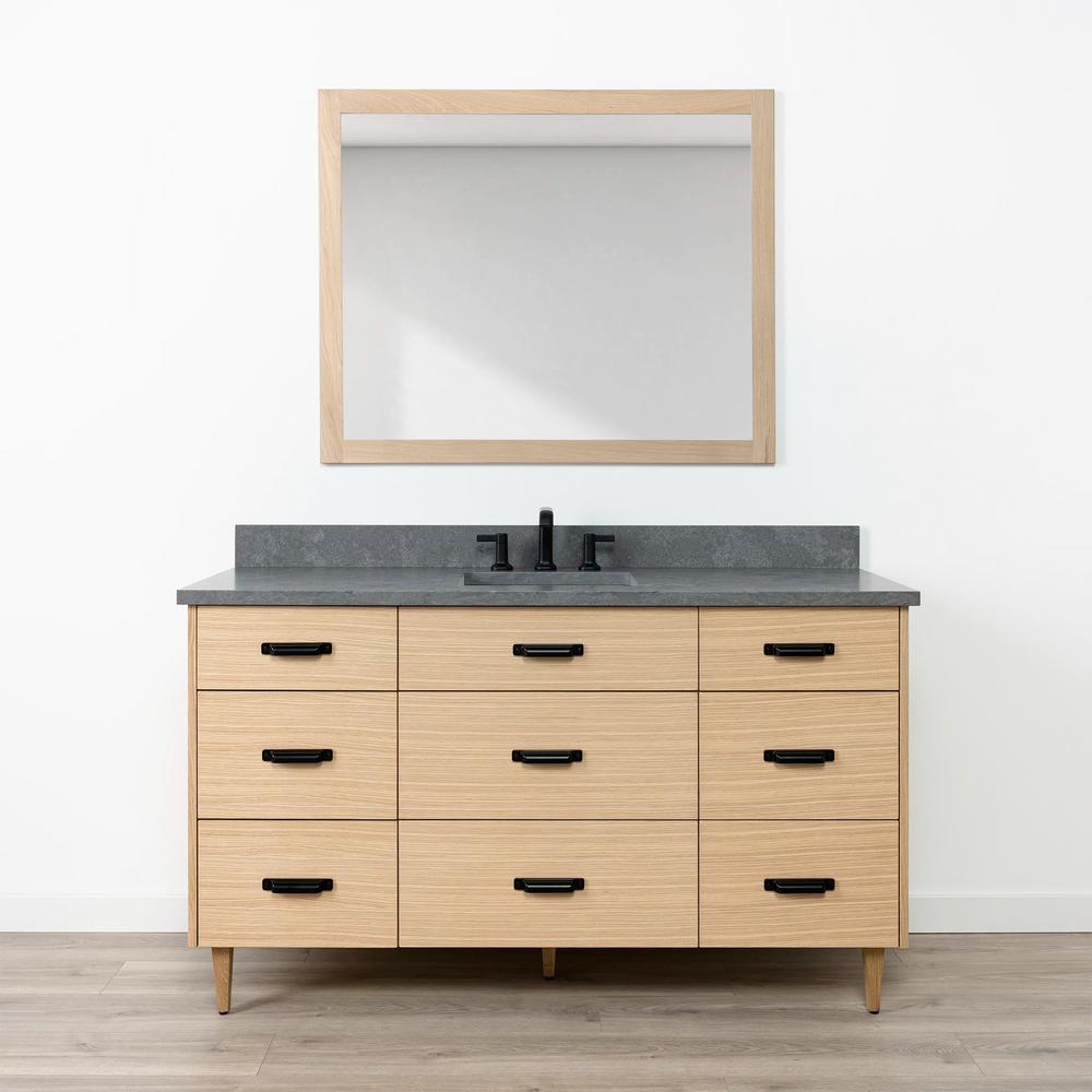 
                  
                    Ashbury 60" Natural White Oak Bathroom Vanity - All Drawers
                  
                