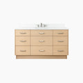
                  
                    Ashbury SLIM 60" Natural White Oak Bathroom Vanity - All Drawers Teodor Bathroom Vanity Canada
                  
                
