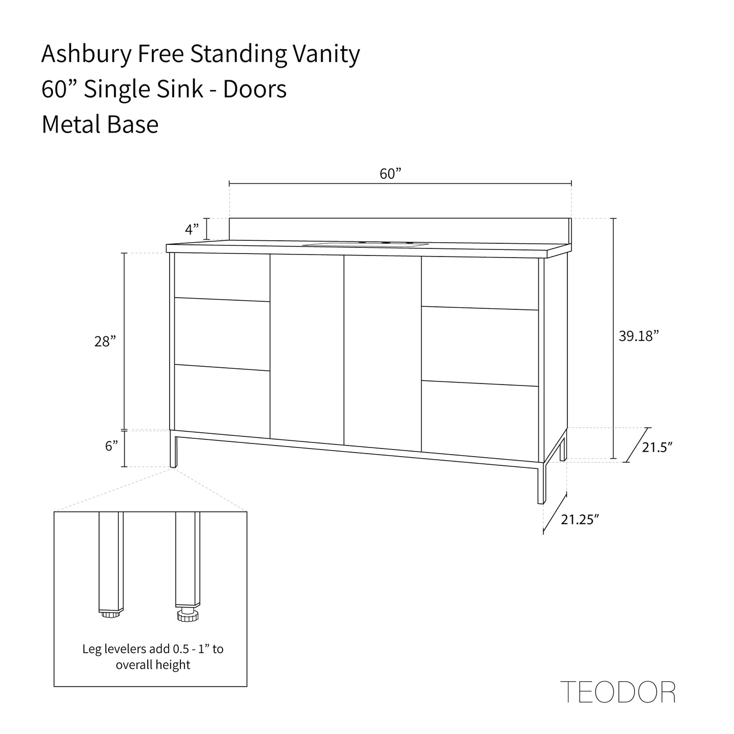 
                  
                    Ashbury 60" Natural White Oak Bathroom Vanity
                  
                