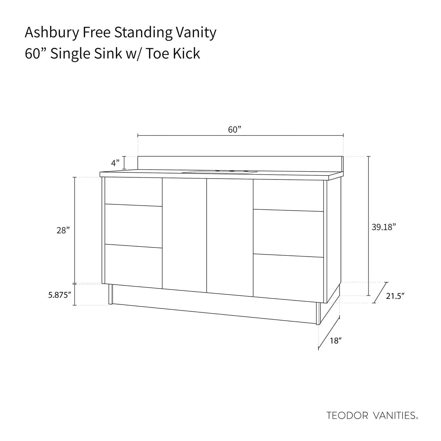 
                  
                    Ashbury SLIM 60" Natural White Oak Bathroom Vanity Teodor Bathroom Vanity Canada
                  
                