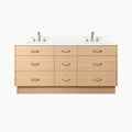 
                  
                    Ashbury SLIM 72" Natural White Oak Bathroom Vanity, Double Sink - All Drawers Teodor Bathroom Vanity Canada
                  
                