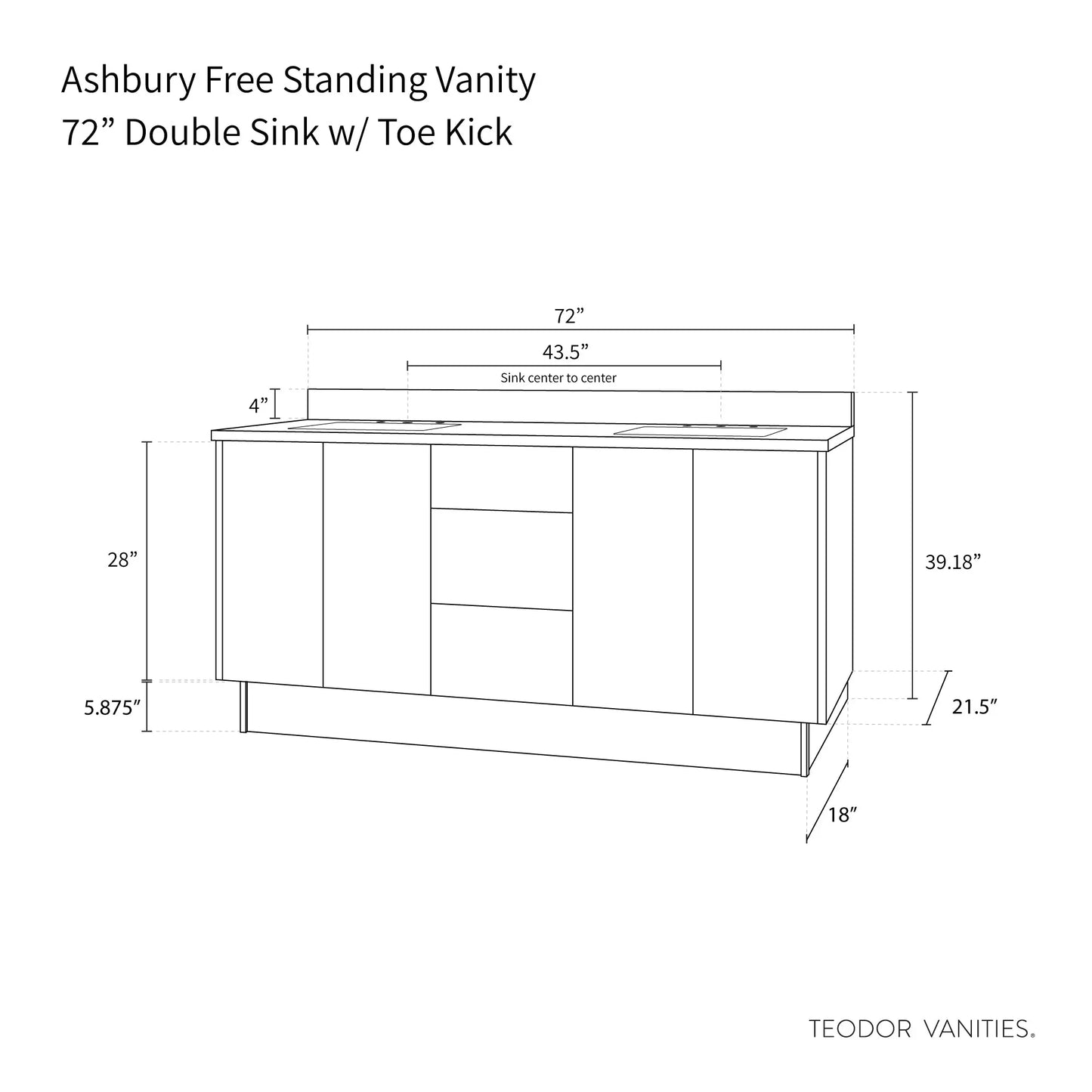 
                  
                    Ashbury SLIM 72" Natural White Oak Bathroom Vanity, Double Sink Teodor Bathroom Vanity Canada
                  
                