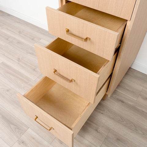 Ashbury Natural White Oak Linen Cabinet
