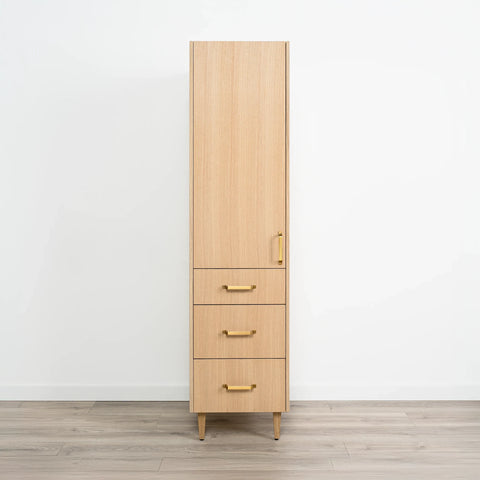 Ashbury Natural White Oak Linen Cabinet